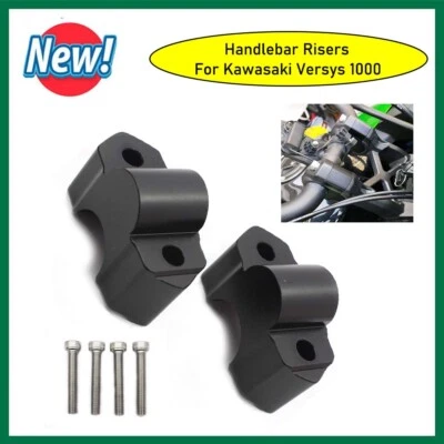 Par de adaptadores elevadores de manillar para Kawasaki Versys 1000 SE LT+ KLZ1000D 2015-23 Foto 1 de 4