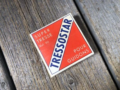 老式自行车三脚架白色酒吧手推车织物制造 — 第 1/2 张图片