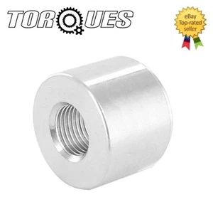 1/8" NPT Female Aluminium Weld On Fitting / For Turbo Oil feed/Sensor Round base - Picture 1 of 2