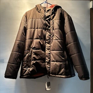 Champion Performance Mens Brown Hood Full-Zip Jacket Coat 2X - Picture 1 of 18