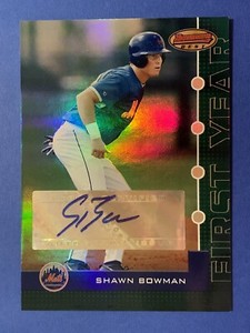 SHAWN BOWMAN Signed /399 RC 2005 Bowman’s Best #118 NEW YORK METS Autograph Auto