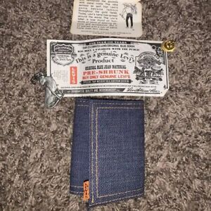 vintage orange tab levis wallet