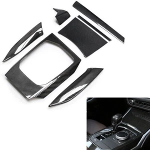 7pcs Carbon Fiber For BMW 3 Series G20 G21 Interior Trim Gear Shift Cover 2020 - Picture 1 of 4