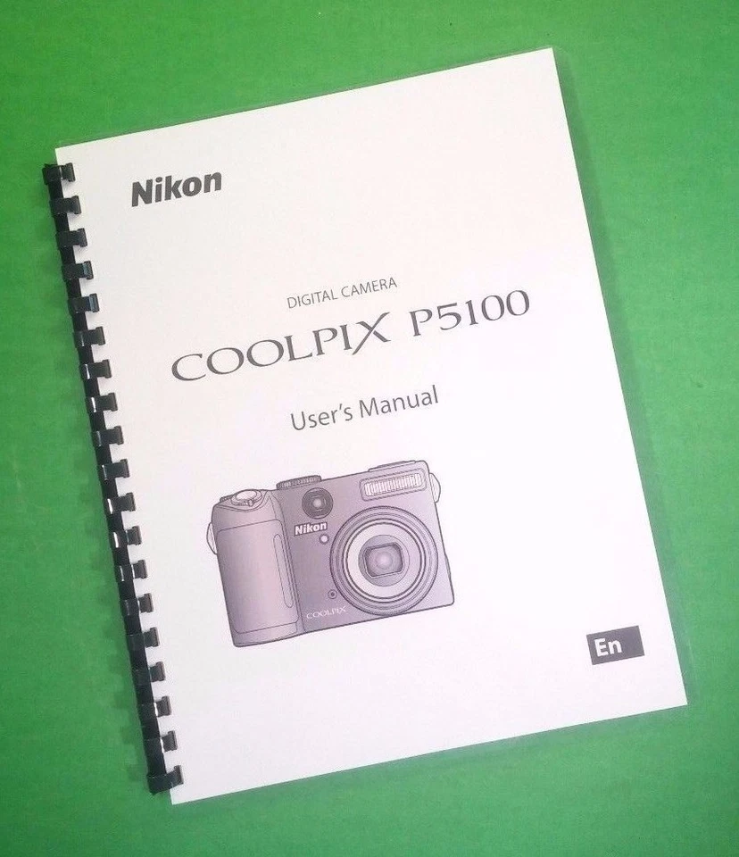 Owners Manual for Nikon P5100 Camera 176 Pages W/Clear Covers - Image 1 of 1