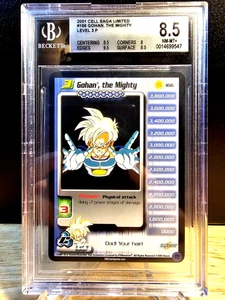 DBZ CCG DRAGON BALL Z GOHAN THE MIGHTY LV3 #166 LIMITED BGS 8.5 NM-MT+ CELL SAGA - Picture 1 of 2