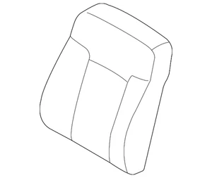 Genuine Ford Seat Back Cover DC3Z-2564417-ZA - Picture 1 of 4