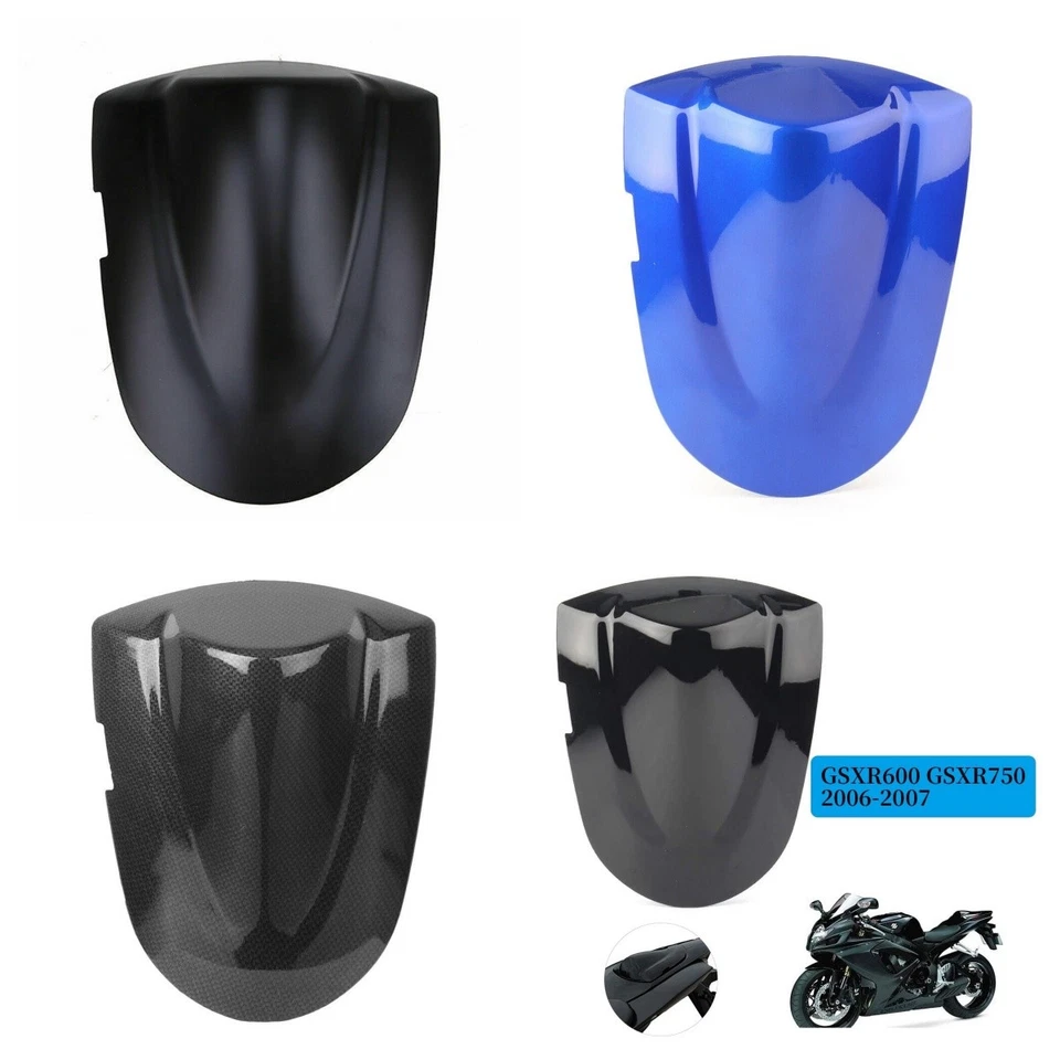 Cubierta de capó trasero de motor ABS para Suzuki GSXR600 GSXR750 K6 2006 2007 capó de asiento Foto 1 de 1