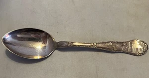 Towle's Log Cabin Maple Leaf Silver Plate Spoon Antique - Picture 1 of 3