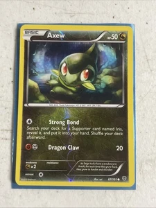 2013 Pokemon Plasma Blast Reverse Holo Axew 67/101 - Bild 1 von 2