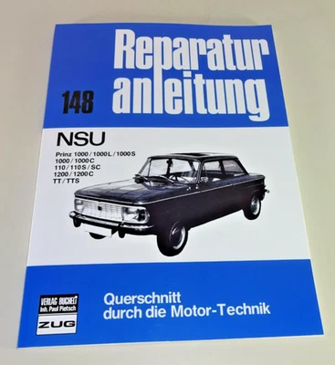 Manuale Di Riparazione - NSU Prinz 1000 / 110 / 1200 / TT TTS Tipo 67 - Dal 1964 - Immagine 1 di 2