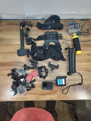 GoPro Hero10 Black Waterproof Action Camera 5.3K Video with Accessories - Image 1 of 4