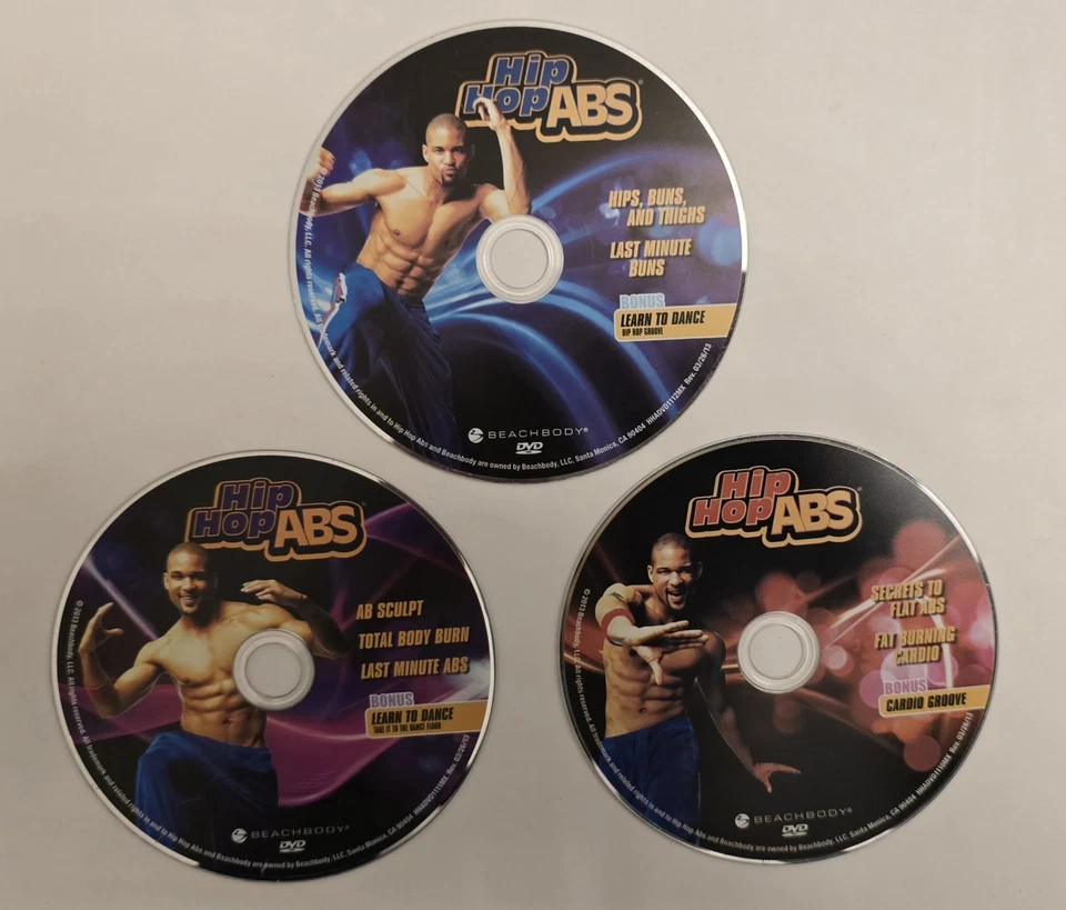 Hip Hop Abs - Hips Shaun T 2010 DVD Free UK P&P Top-quality - 3 Discs Only ✅ - Image 1 of 1
