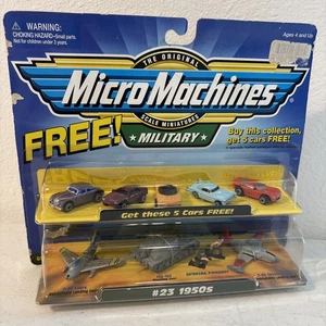NEU Micro Machines Military #23 50er Jahre (1998, Galoob) *RAR* mit 5 extra Autos!!! - Bild 1 von 24