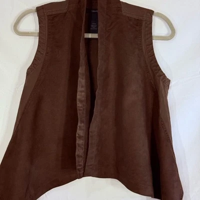 Jeans Calvin Klein Marrón Gamuza Como Cortina Frontal Abierto Talla SP Foto 1 de 4