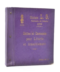 Catalogue Satins Ombre Damask Upholstery Bedding Maison L.G Silk Lyon Ed 1954 - Picture 1 of 13