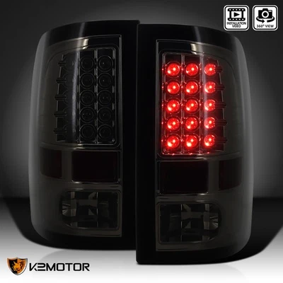 Smoke Fits 2009-2018 Dodge Ram 1500 10-18 Ram 2500 3500 LED Tail Lights Lamp L+R - Image 1 of 4