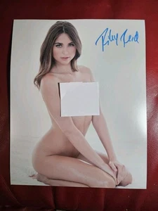 Foto firmata Riley Reid 8x10 stella adulta autografata - Foto 1 di 2