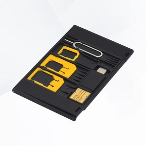 Juego de 5 piezas de lector de teléfono SIM OTG Micro Sim y adaptador nano (color aleatorio) - Imagen 1 de 11