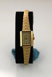 Reloj Citizen Mujer Dorado Acero Inoxidable Resistente al Agua Batería Champagne Cuarzo - Imagen 1 de 6