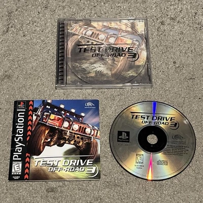 Test Drive Off-Road 3 Sony PlayStation 1 PS1 Complete CIB w/ Manual Reg Card - Image 1 of 4