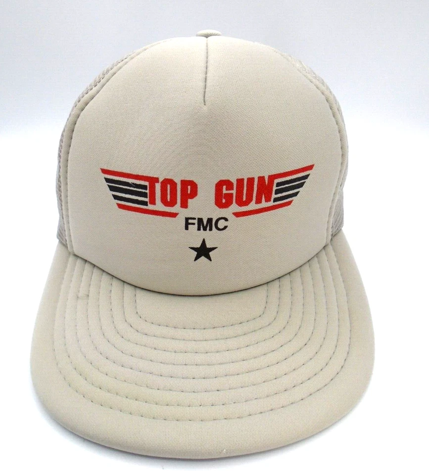 Vintage Top Gun Tom Cruise Fully Mission Capable FMC Mesh Snapback Trucker Hat - Image 1 of 4