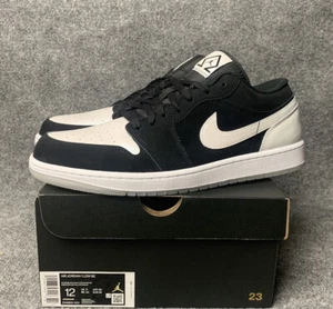 Air Jordan 1 Low SE Diamond Shorts Black And White Men’s Size 12 DH6931-001 - Picture 1 of 12