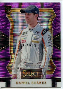 2017 Panini Select Racing NASCAR PURPLE PULSAR Parallel #11 Daniel Suarez RC - Picture 1 of 2