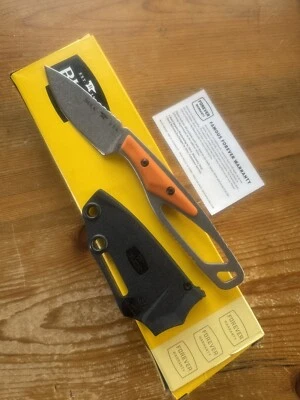 Cuchillo de caza Buck 635 Paklite Cape naranja hoja fija, 2 3/4" con funda y caja Foto 1 de 4