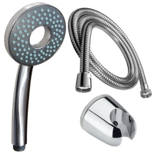 Handbrause rund Duschkopf mit Schlauch 150cm Brause Halterung Duschbrause Halter - Bild 1 von 5