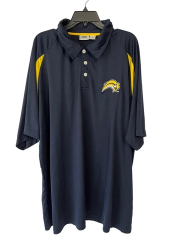 Buffalo Sabres Shirt Big Mens Size 3XL Vintage Navy Blue Polo Logo Cover