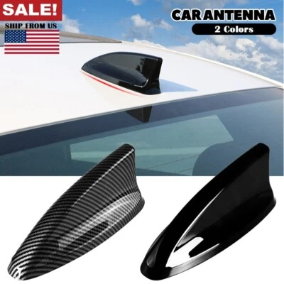 Antena universal para teto de carro barbatana de tubarão rádio sinal FM/AM acessórios aéreos EUA - Imagem 1 de 4