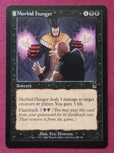 Magic The Gathering ODYSSEY MORBID HUNGER black card MTG - Picture 1 of 2