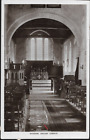 Orston, Nottinghamshire - Church interior - RP postcard, local pmk 1915