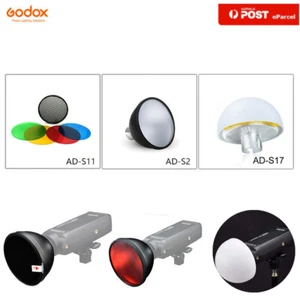 Godox AD-S2 Reflector, AD-S11 Color Filters, AD-S17 Diffuser For AD200 AD200pro - Picture 1 of 9