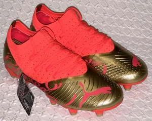 PUMA Neymar Future 2.4 Dream FG AG Fiery Coral Gold Soccer Cleats Mens 7 10 12 - Picture 1 of 9