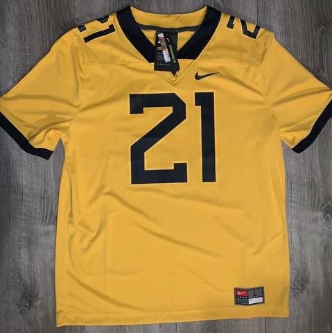 West Virginia Mountaineers WVU Nike Football Jersey AO9941-741 Mens Size Small Cover