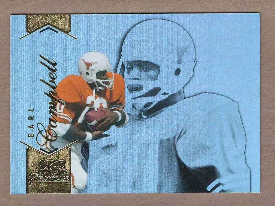 EARL CAMPBELL 2014 Flair Showcase R0 #191 Row 0 Fleer Base Card Texas Oilers HOF - Image 1 of 1