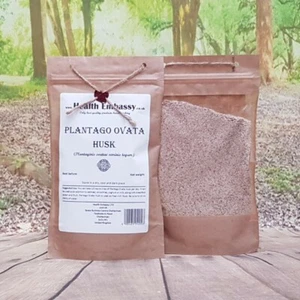Plantago Ovata Husk 100g - Health Embassy | Handverpackt | GMO-frei | Pure Husk - Bild 1 von 2