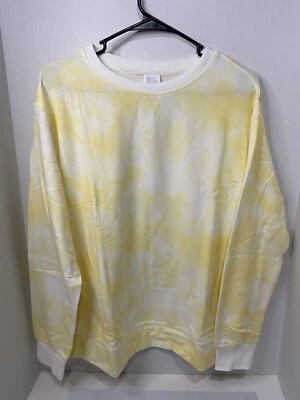 Sudadera para mujer Stars Above suave polar tie-dye salón amarilla talla grande Foto 1 de 4