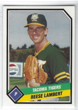 1989 TCMA Tacoma Tigers (Class AAA-Oakland A's) Reese Lambert