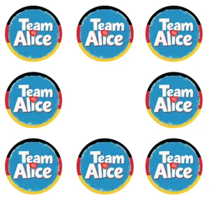 8-200x Einkaufswagen Sticker 4cm Papier-Aufkleber Team Alice 2025 Neuwahlen AfD - Picture 1 of 2