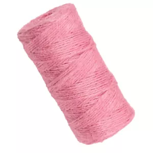 Schnur Jutegarn Bindfaden Bindeschnur Dekoschnur für Basteln Handwerk Rosa - Picture 1 of 8