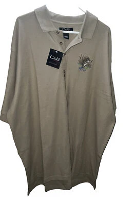 Camisa Polo Para Hombres Croft&Barrow Deportiva Caqui Corta SLV Bordada Bajo 2XL NUEVA CON ETIQUETAS 3A Foto 1 de 4