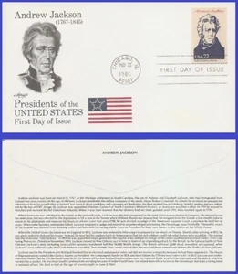 USA3 #2216g U/A ARTMASTER FDC   7th Andrew Jackson - Bild 1 von 1