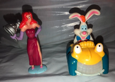 1987 Jessica Rabbit PVC Amblin Who Framed Roger Rabbit Frying Pan McDonalds Car Cover