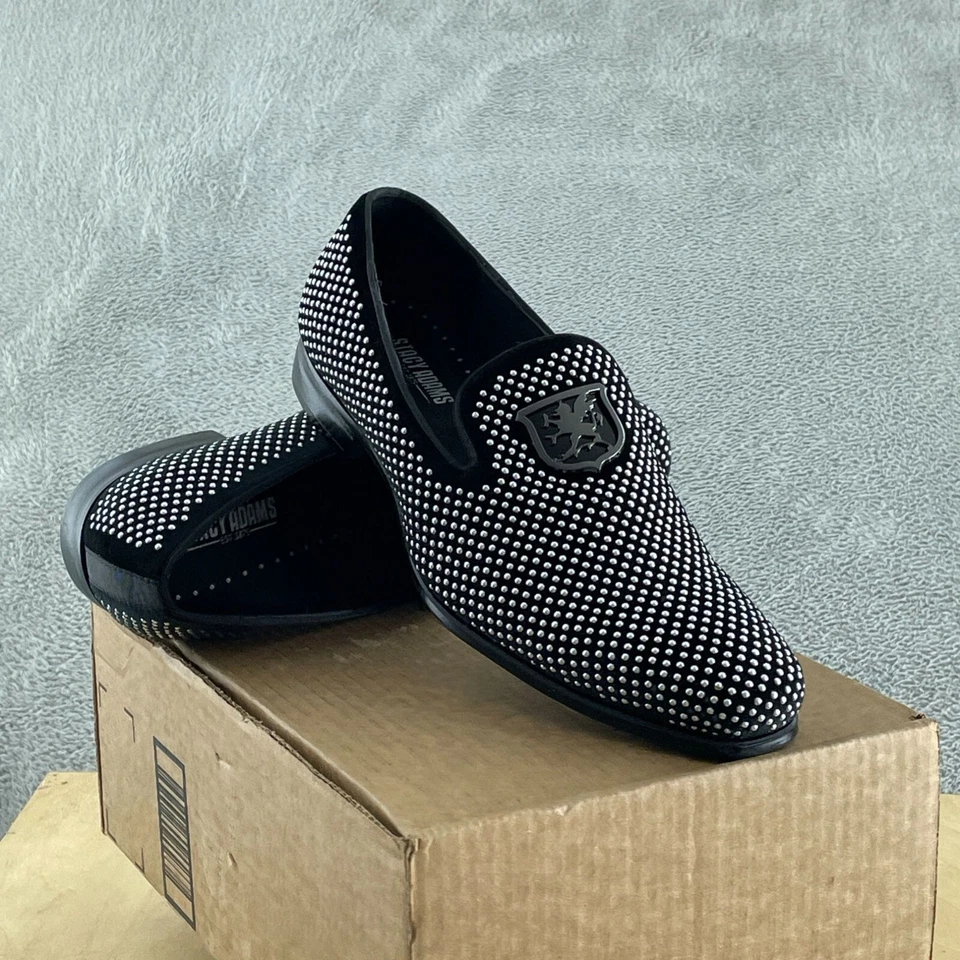 STACY ADAMS Men's, Swagger Loafer Black Silver 9 M NOWB S053 - Image 1 of 4
