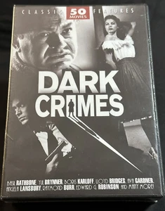 Dark Crimes - 50 Movie Pack (DVD, 2012, 12-Disc Set) New Sealed Yul Brynner - Foto 1 di 4