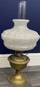 Unusual Vintage Rare Brass Famos/ Aladdin Oil Lamp , - Foto 1 di 12