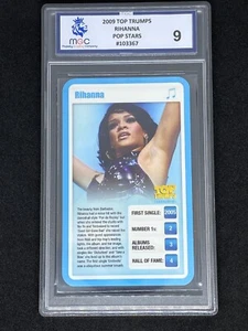 Rihanna Top Trumps Popstars Graded MGC 9 Music Trading Trump Card Pop Stars 2009 - Picture 1 of 1