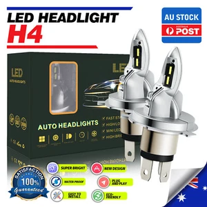 2×H4 LED FOR TOYOTA COROLLA 1995.05-2000.02 Low Beam /up to 1999.09 High Beam AU - Picture 1 of 17